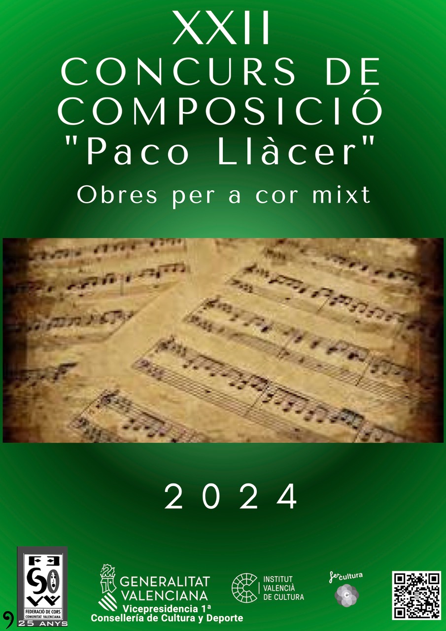 Fallada del XXII Concurs de composició PACO LLACER